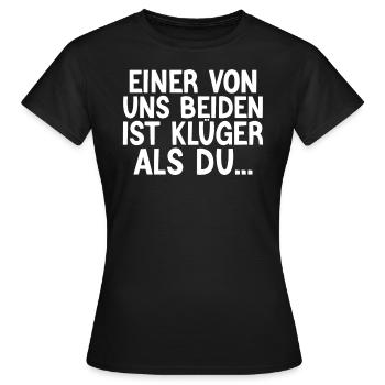 Kluger als Du - Frauen T-Shirt - Schwarz - Vorne - AI Model Female 172 dark (172cm)