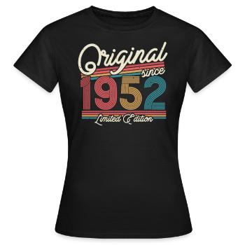 Vintage 1952 Geburtstagsgeschen - Frauen T-Shirt - Schwarz - Vorne - AI Model Female 172 dark (172cm)