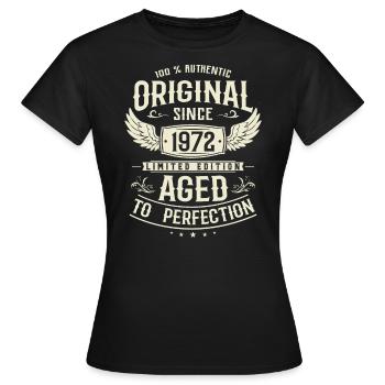 Authentisches Vintage Geschenk - Frauen T-Shirt - Schwarz - Vorne - AI Model Female 172 dark (172cm)