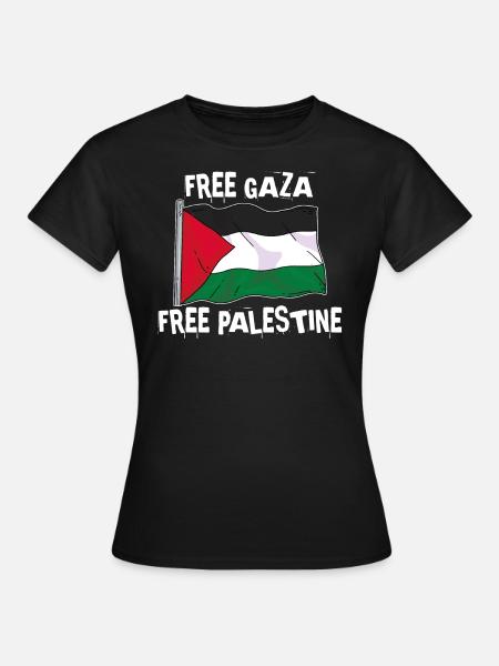 Freiheit für Gaza und Palästina - Frauen T-Shirt - Schwarz