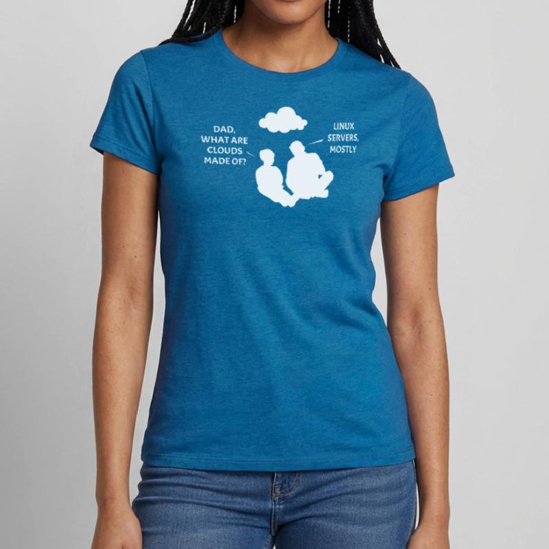 Linux Server Cloudscape Frauen T-Shirt