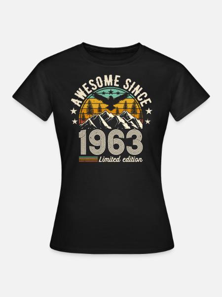 1963 - Vintage Geburtstagslegende - Frauen T-Shirt - Schwarz