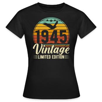 1945 - Ein zeitloses Meisterwerk - Frauen T-Shirt - Schwarz - Vorne - AI Model Female 172 dark (172cm)