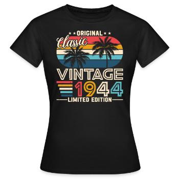 1944 - L’élégance intemporelle - T-shirt Femme - noir - Devant - AI Model Female 172 dark (172cm)