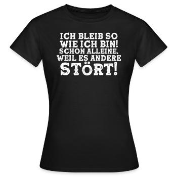 Einzigartig und Selbstbewusst - Frauen T-Shirt - Schwarz - Vorne - AI Model Female 172 dark (172cm)