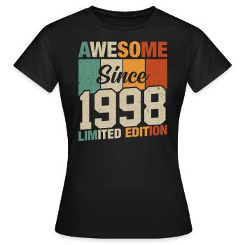 1998 Born Legends - Women's T-Shirt - black - Front - AI Model Female 172 dark (172cm)