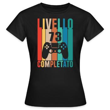 Niveau 73 - T-shirt Femme - noir - Devant - AI Model Female 172 dark (172cm)