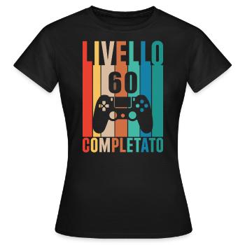 Niveau 60 - T-shirt Femme - noir - Devant - AI Model Female 172 dark (172cm)
