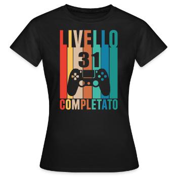 Niveau 31 - T-shirt Femme - noir - Devant - AI Model Female 172 dark (172cm)