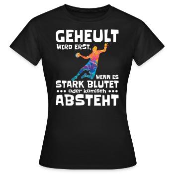 Blutiger Handballtanz - Frauen T-Shirt - Schwarz - Vorne - AI Model Female 172 dark (172cm)
