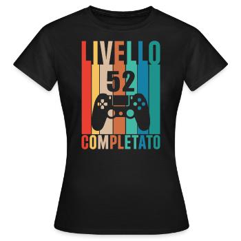 Niveau 52 - T-shirt Femme - noir - Devant - AI Model Female 172 dark (172cm)