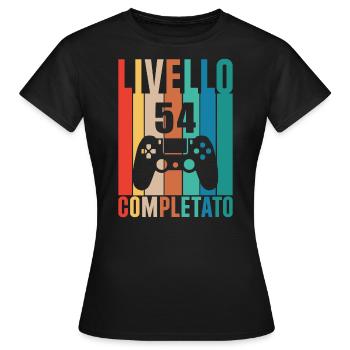 Niveau 54 - T-shirt Femme - noir - Devant - AI Model Female 172 dark (172cm)