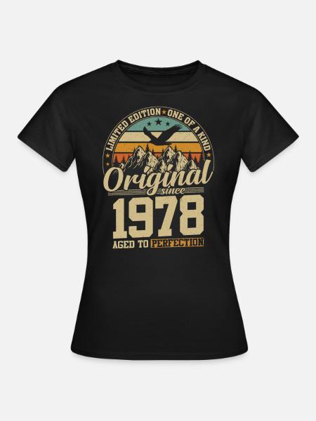 Jahrgang 1978 Geburtstagsfreude - Frauen T-Shirt - Schwarz