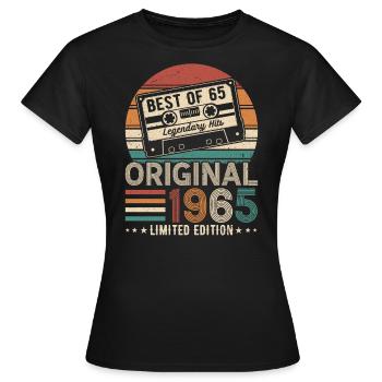 Vintage 1965 - Geboren Legenden - Frauen T-Shirt - Schwarz - Vorne - AI Model Female 172 dark (172cm)