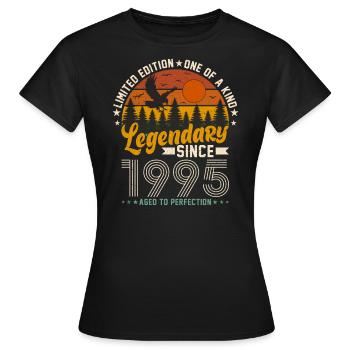 Zeitreise 1995 - Vintage Geburtstagsüberraschung - Frauen T-Shirt - Schwarz - Vorne - AI Model Female 172 dark (172cm)