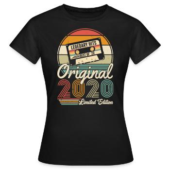 2020 - Frauen T-Shirt - Schwarz - Vorne - AI Model Female 172 dark (172cm)