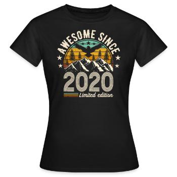 2020 - Frauen T-Shirt - Schwarz - Vorne - AI Model Female 172 dark (172cm)