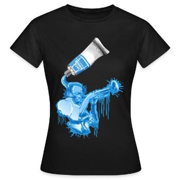 Jazz tube - Frauen T-Shirt - Schwarz - Vorne - AI Model Female 172 dark (172cm)