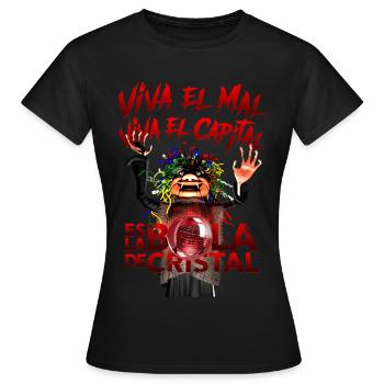 Die Hexen-Panne - es lebe das Böse, es lebe das Kapital - Frauen T-Shirt - Schwarz - Vorne - AI Model Female 172 dark (172cm)