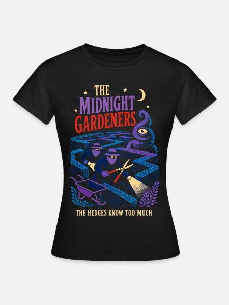 Mysteriöse Mitternachtsgärtner - Frauen T-Shirt - Schwarz