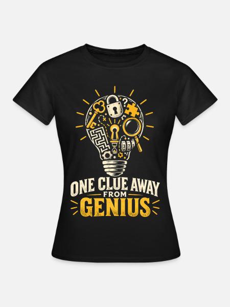Escape Room One Clue Away - Frauen T-Shirt - Schwarz