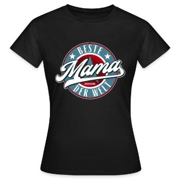 Mama Shirt - Die Beste Mama der Welt - Frauen T-Shirt - Schwarz - Vorne - AI Model Female 172 dark (172cm)