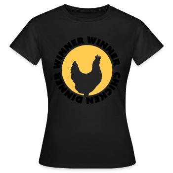 Winner Winner Chicken Dinner - Frauen T-Shirt - Schwarz - Vorne - AI Model Female 172 dark (172cm)