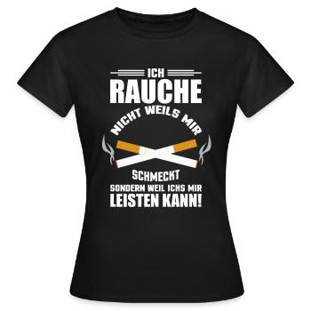 Les cigarettes sont des fumeurs - T-shirt Femme - noir - Devant - AI Model Female 172 dark (172cm)