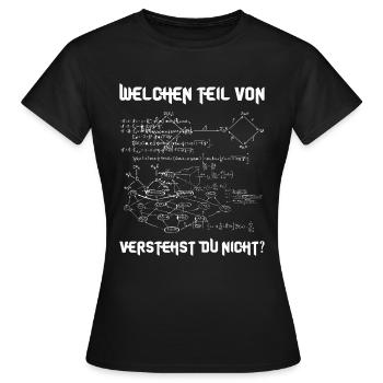 Mathematik Mathe Witz - Frauen T-Shirt - Schwarz - Vorne - AI Model Female 172 dark (172cm)