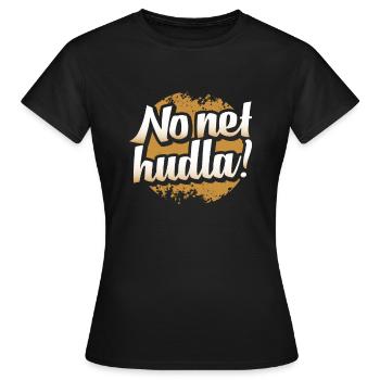 Swabian No net hudla! - Women's T-Shirt - black - Front - AI Model Female 172 dark (172cm)
