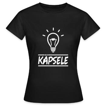 Käpsele Souabe Souabes - T-shirt Femme - noir - Devant - AI Model Female 172 dark (172cm)
