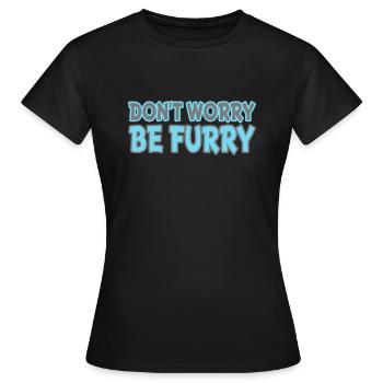 Furry - Women's T-Shirt - black - Front - AI Model Female 172 dark (172cm)