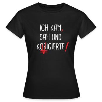 Lehrer Lehrerin Lehramt - Frauen T-Shirt - Schwarz - Vorne - AI Model Female 172 dark (172cm)