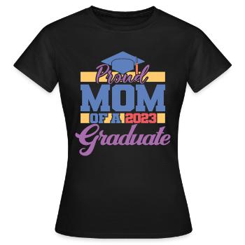 Stolze Mutter eines 2023 Graduiertenabschlusses für Frauen - Frauen T-Shirt - Schwarz - Vorne - AI Model Female 172 dark (172cm)
