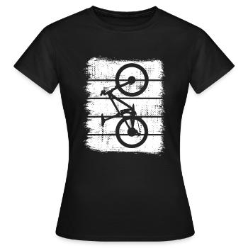 Dessin de vététiste - T-shirt Femme - noir - Devant - AI Model Female 172 dark (172cm)