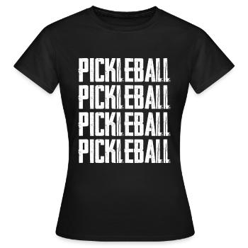 Pickleball - Frauen T-Shirt - Schwarz - Vorne - AI Model Female 172 dark (172cm)