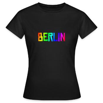 Berlin - T-shirt Femme - noir - Devant - AI Model Female 172 dark (172cm)