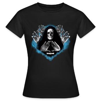Illuminati - T-shirt Femme - noir - Devant - AI Model Female 172 dark (172cm)