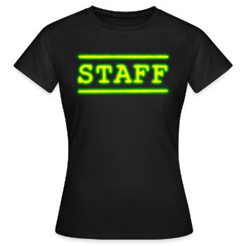 Staff - Frauen T-Shirt - Schwarz - Vorne - AI Model Female 172 dark (172cm)