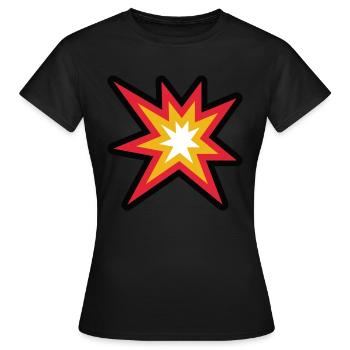 Danger d’explosion - T-shirt Femme - noir - Devant - AI Model Female 172 dark (172cm)
