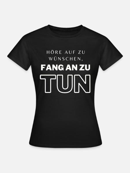 POSITIVE EINSTELLUNG MINDSET Motivation - Frauen T-Shirt - Schwarz