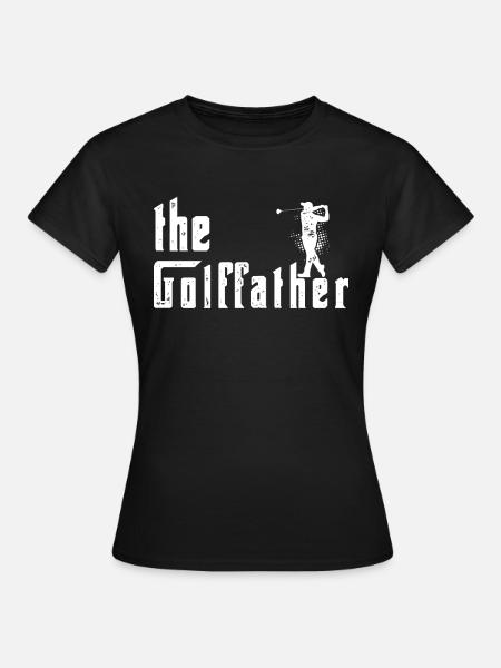 El golffather padre golf divertido camiseta de golf - T-shirt dam - svart