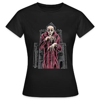 Nosferatu vampire classique horreur noir custome - T-shirt Femme - noir - Devant - AI Model Female 172 dark (172cm)