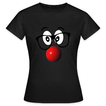 Rudolf mit der roten Nase - Frauen T-Shirt - Schwarz - Vorne - AI Model Female 172 dark (172cm)