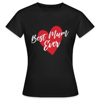 Beste Mutter aller Zeiten - Frauen T-Shirt - Schwarz - Vorne - AI Model Female 172 dark (172cm)