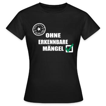 Oldies Gütesiegel geprüfte Qualität Geburtstag - Frauen T-Shirt - Schwarz - Vorne - AI Model Female 172 dark (172cm)
