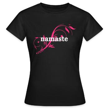 namaste - T-shirt Femme - noir - Devant - AI Model Female 172 dark (172cm)