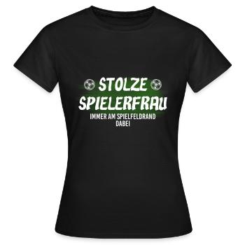 Proud player woman - Women's T-Shirt - black - Front - AI Model Female 172 dark (172cm)