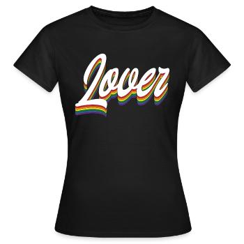 Lover - Women's T-Shirt - black - Front - AI Model Female 172 dark (172cm)