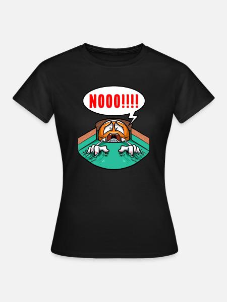 Billardspieler Scratch Billard - Frauen T-Shirt - Schwarz